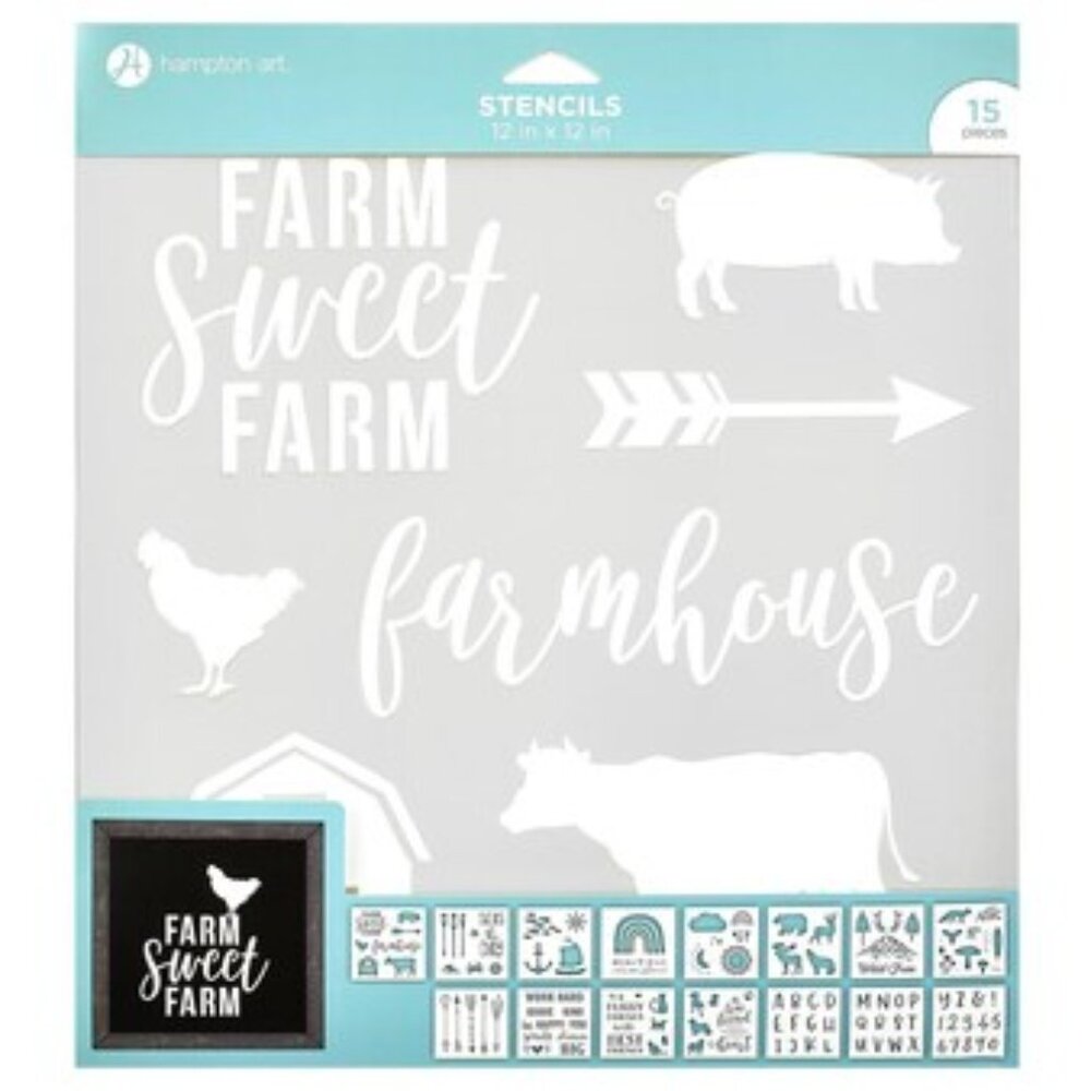 hampton art stencil set